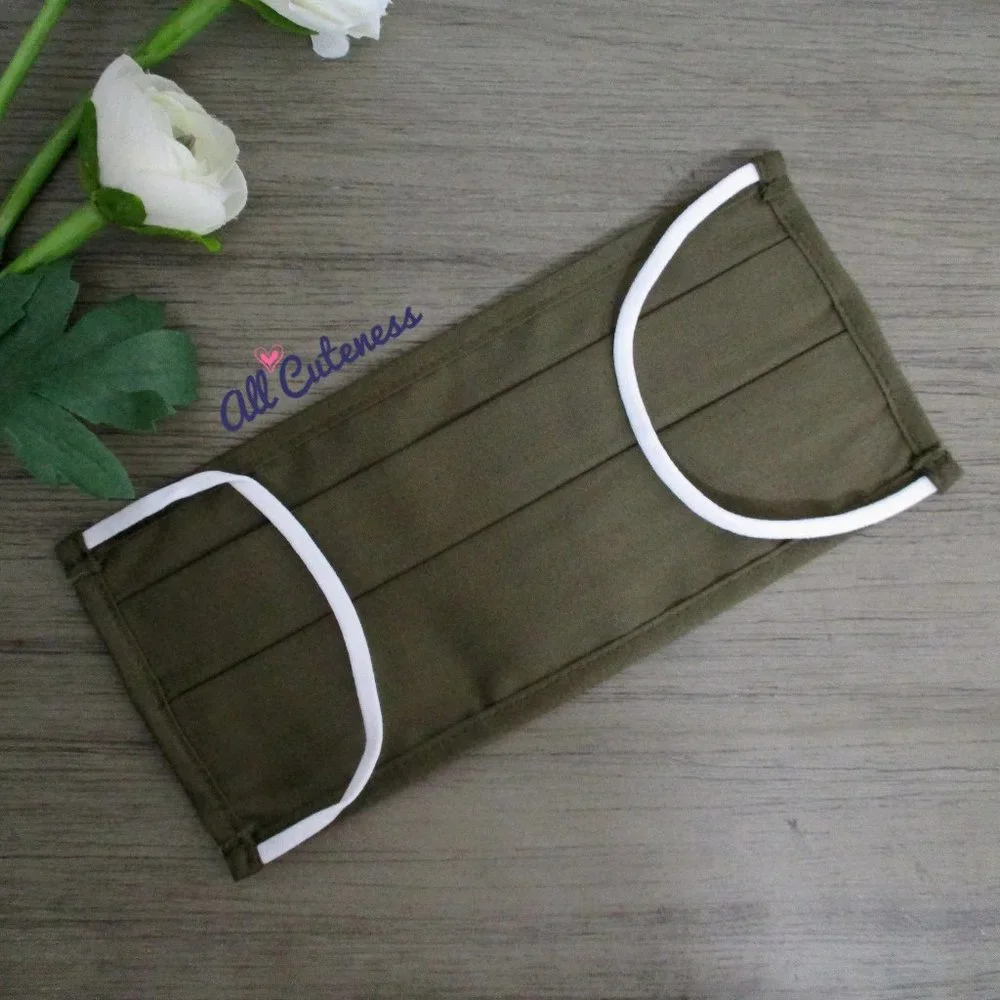 Green Cloth Face Mask